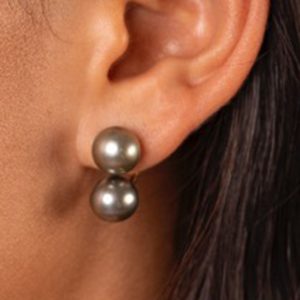 DUO  Back Pearl Studs