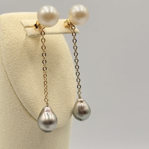 LAGOON  DRIFT  Tahitian Pearl Earrings